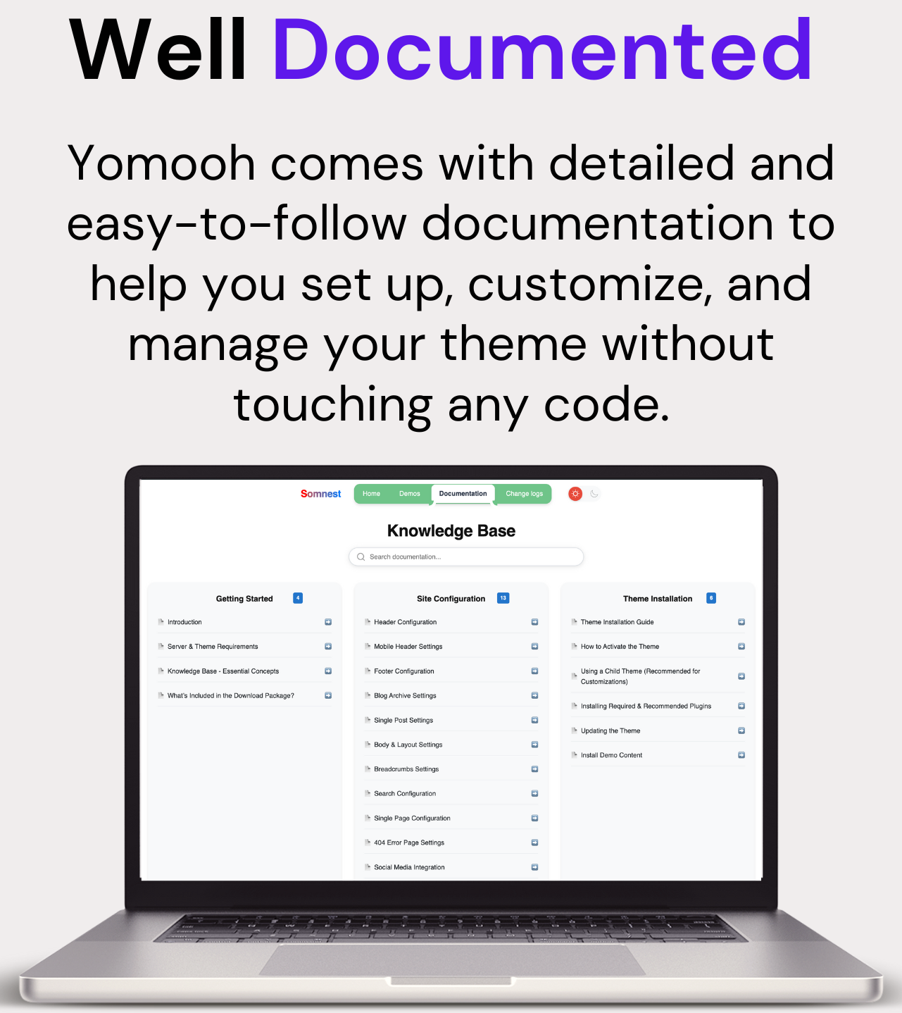 Yomooh Documentation Preview