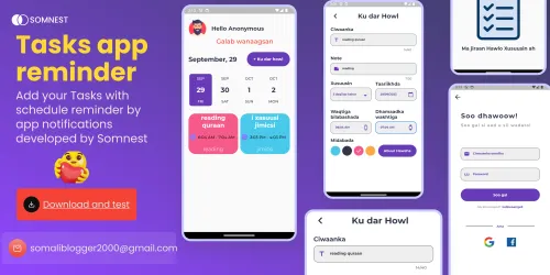 Tasks Reminder app